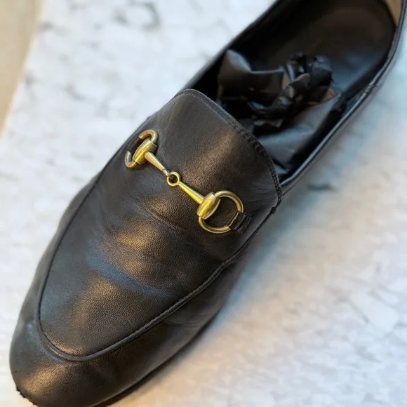 Gucci Women’s Brixton Leather Horsebit Loafers - Picture 4 of 7